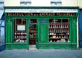 boutique Aurouze, rue des Halles, Paris - carte postale