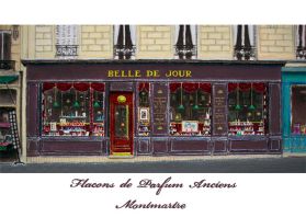 boutique Belle de Jour, rue Tardieu, Paris - carte postale, carte de visite et carte cadeau